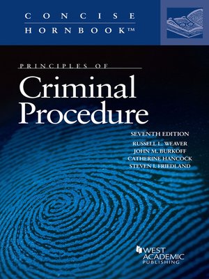 cover image of Principles of Criminal Procedure